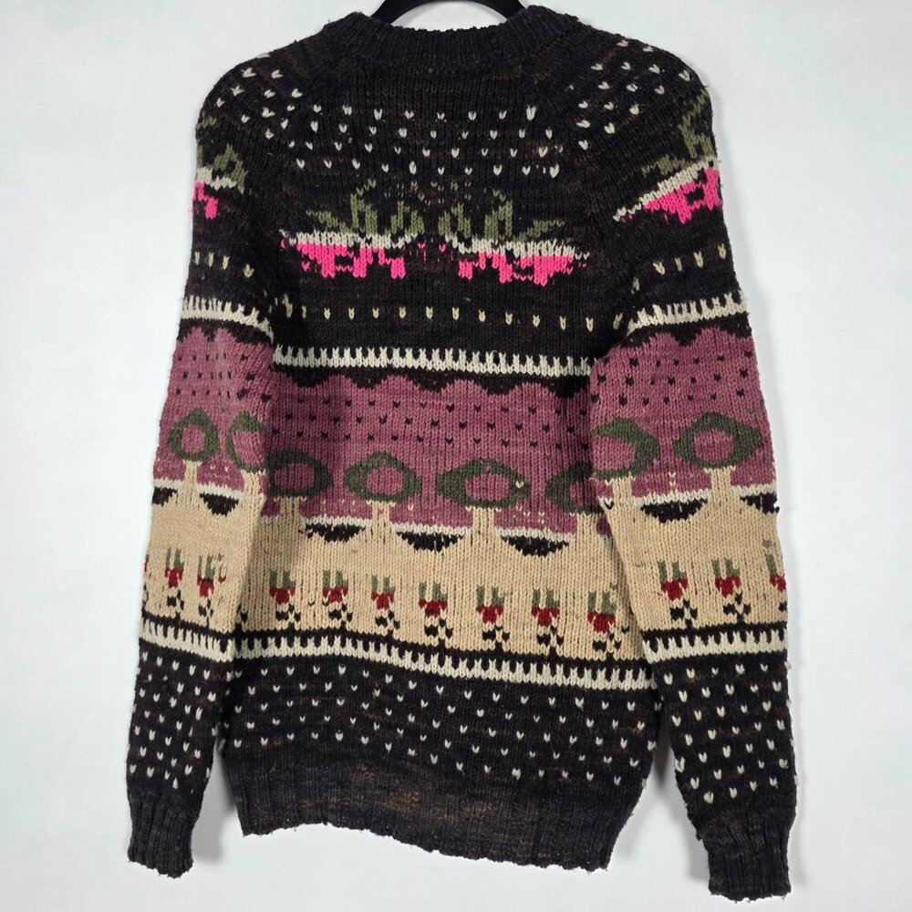 Nazca Collection 100% Wool Peru Native Holiday Mens Small Long Sleeve Sweater